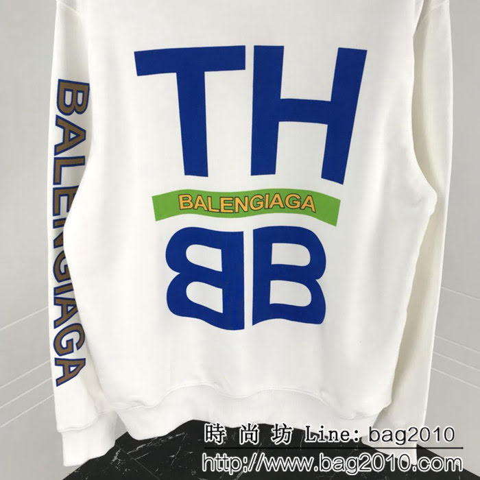 BALENCIAGA巴黎世家 18ss秋冬新款 大字母印花衛衣 情侶款 ydi1138